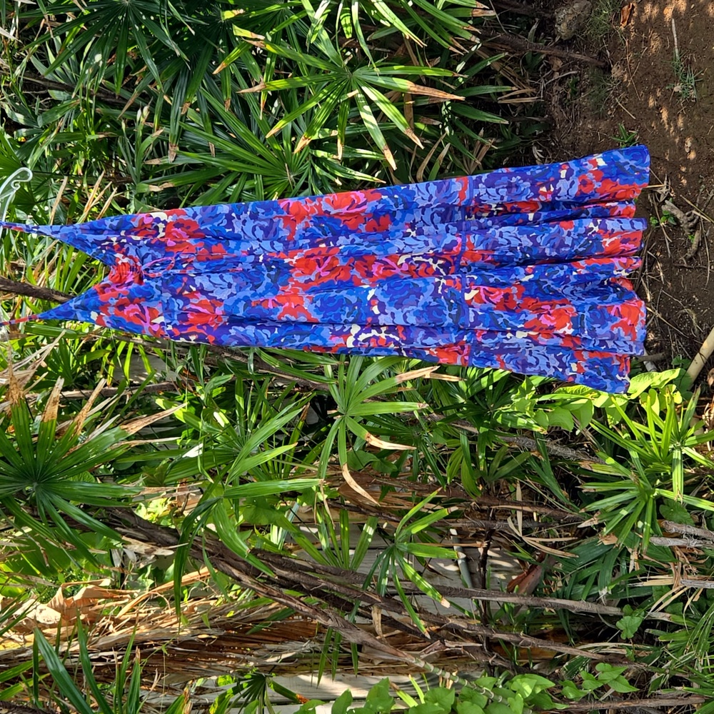 Anthropologie Ro's Garden Abstract Floral Maxi Sundress